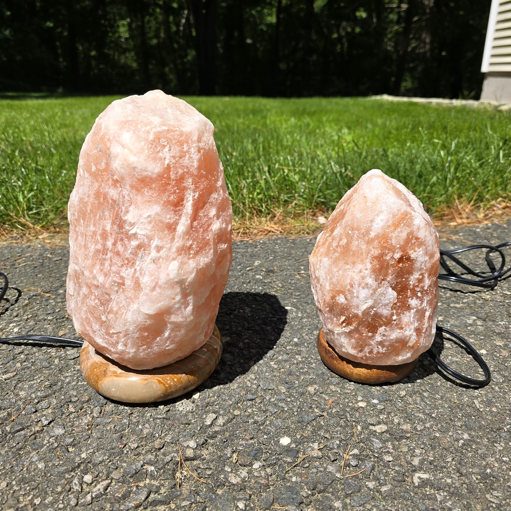 Natural Pink Himalayan Salt Lamp Set